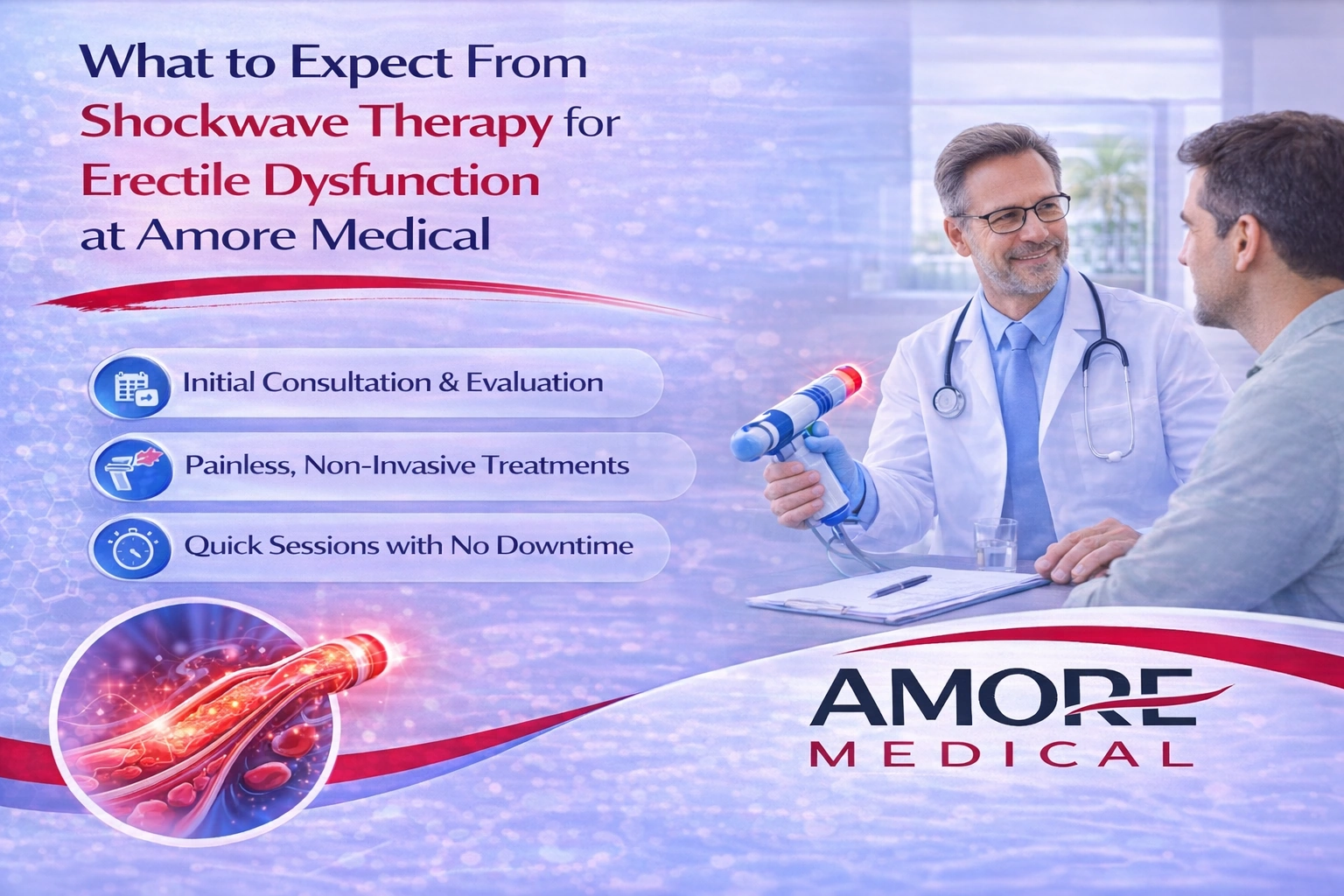 What to Expect From Shockwave Therapy for Erectile Dysfunction at Amore Medical