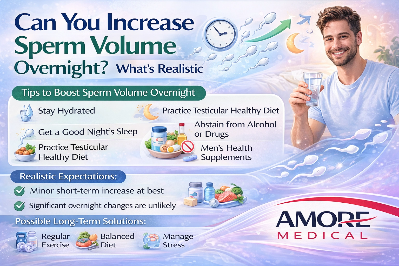 Can You Increase Sperm Volume Overnight? What's Realistic